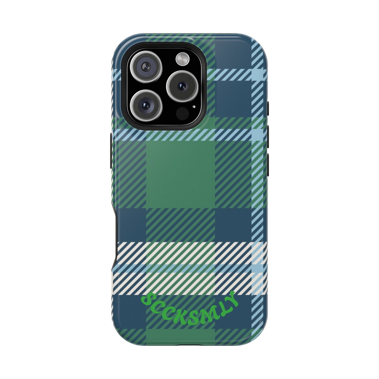 Earth and Sky Plaid Phone Case for Apple