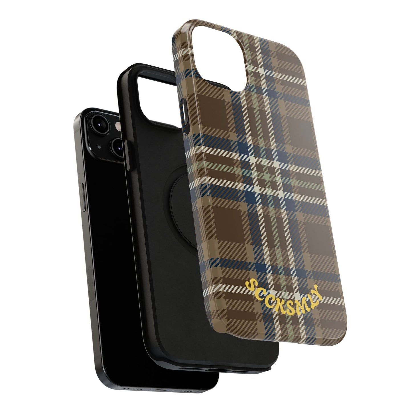 Earth and Sky Plaid Phone Case for Apple
