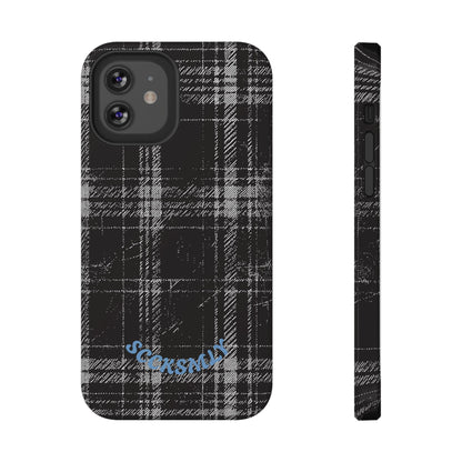 Smoky Grungy Plaid Phone Case for Apple