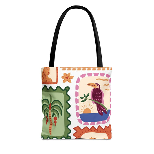 Tropical Print 13 x 13 Tote Bag