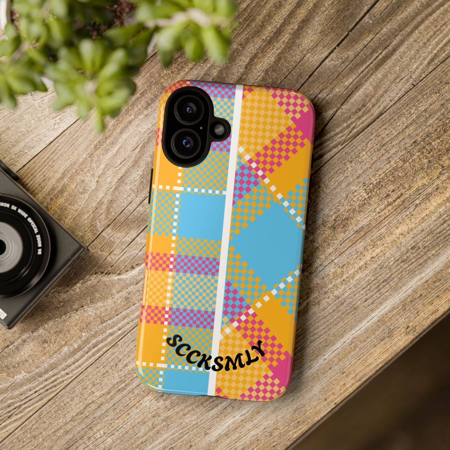 Pattern Punch Phone Case for Apple