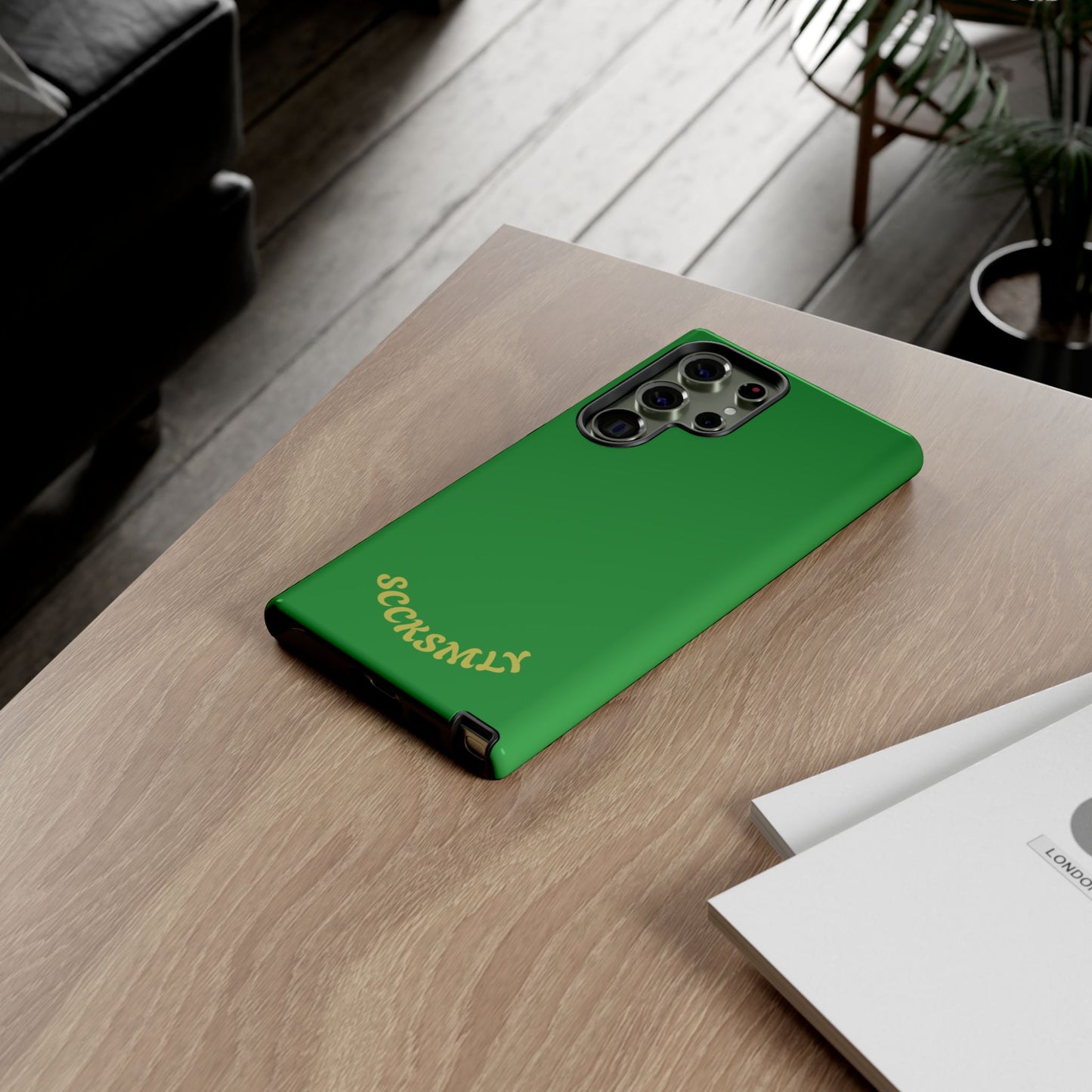 SOLID Green Grin Tough Case for Samsung