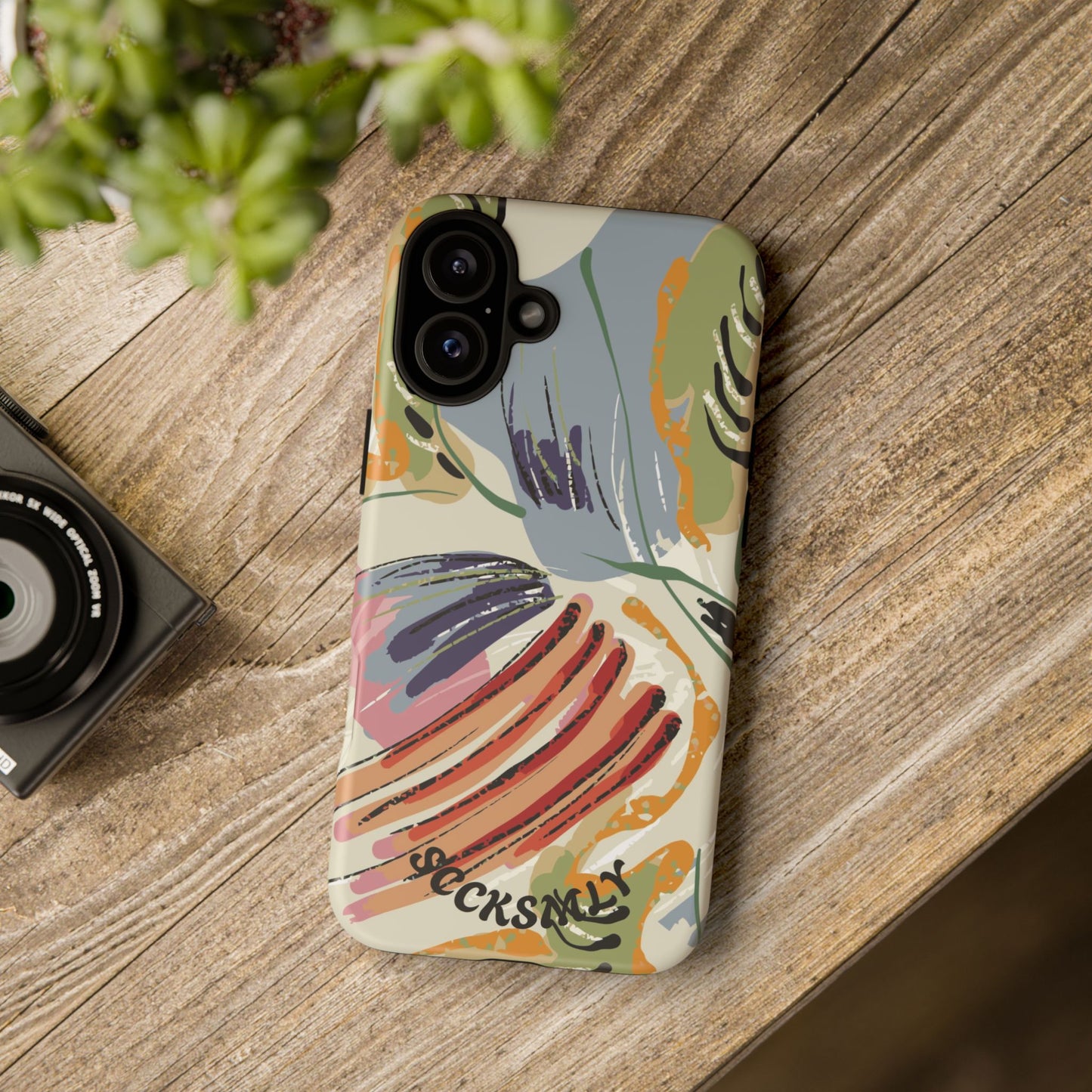 Botanical Strokes Palette Tough Phone Case for Apple