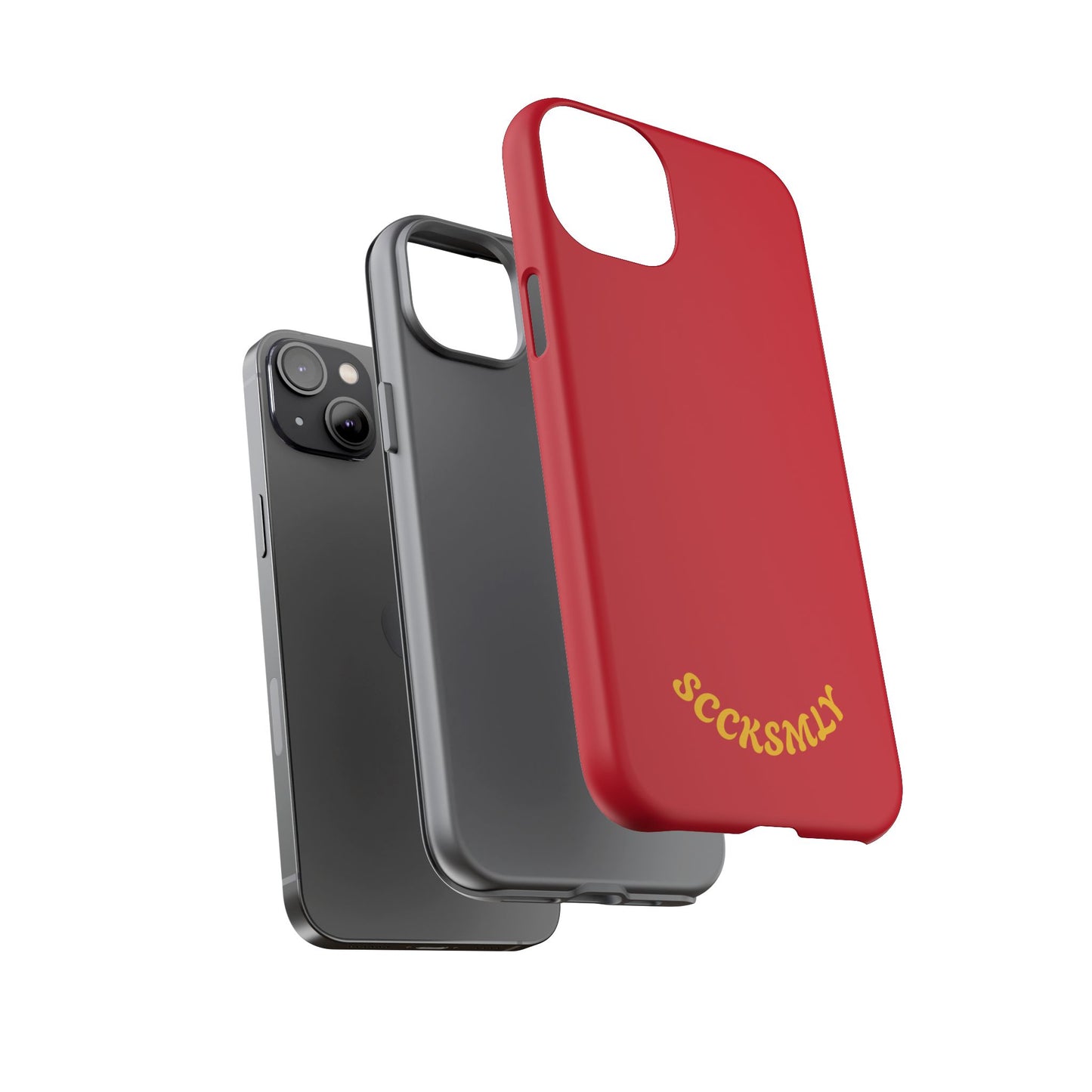 SOLID Calm Cherry Tough Case for Apple
