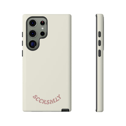 Sweet Oat Milk Tough Phone Case for Samsung