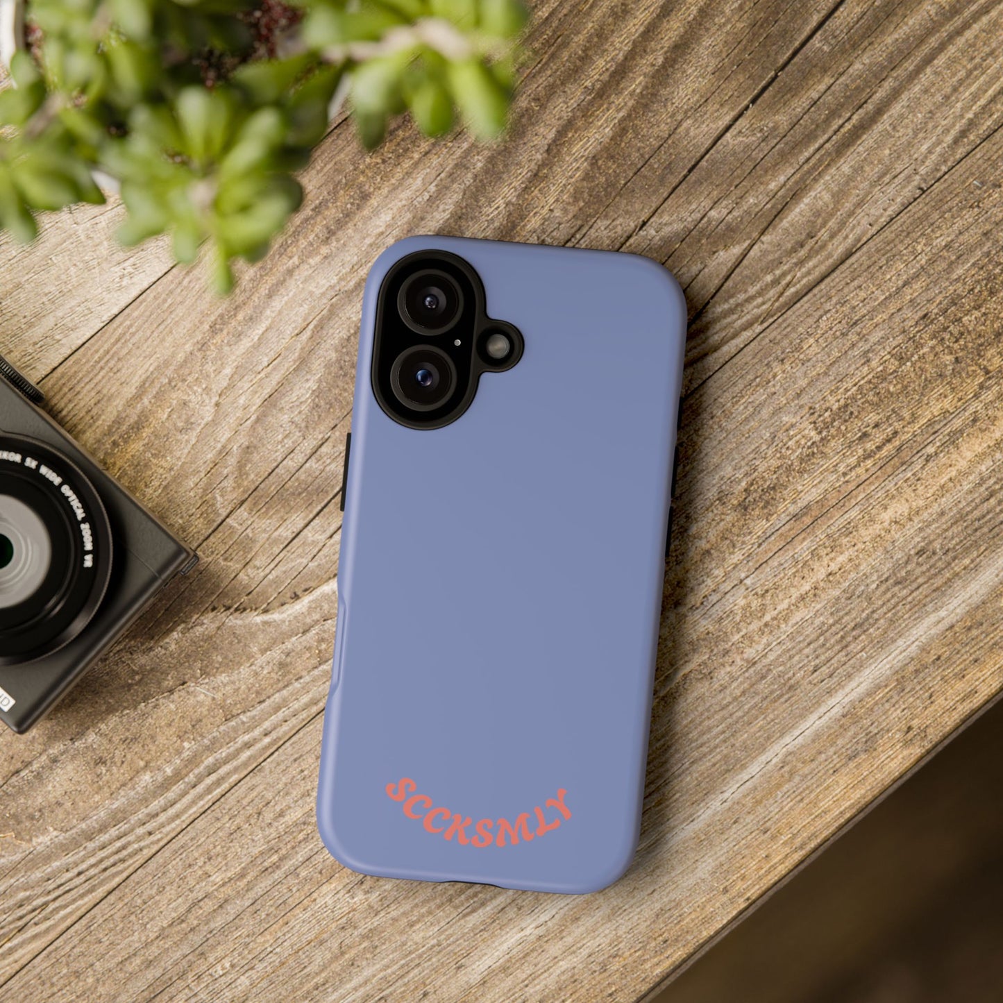 Periwinkle Blue Tough Phone Case for Apple