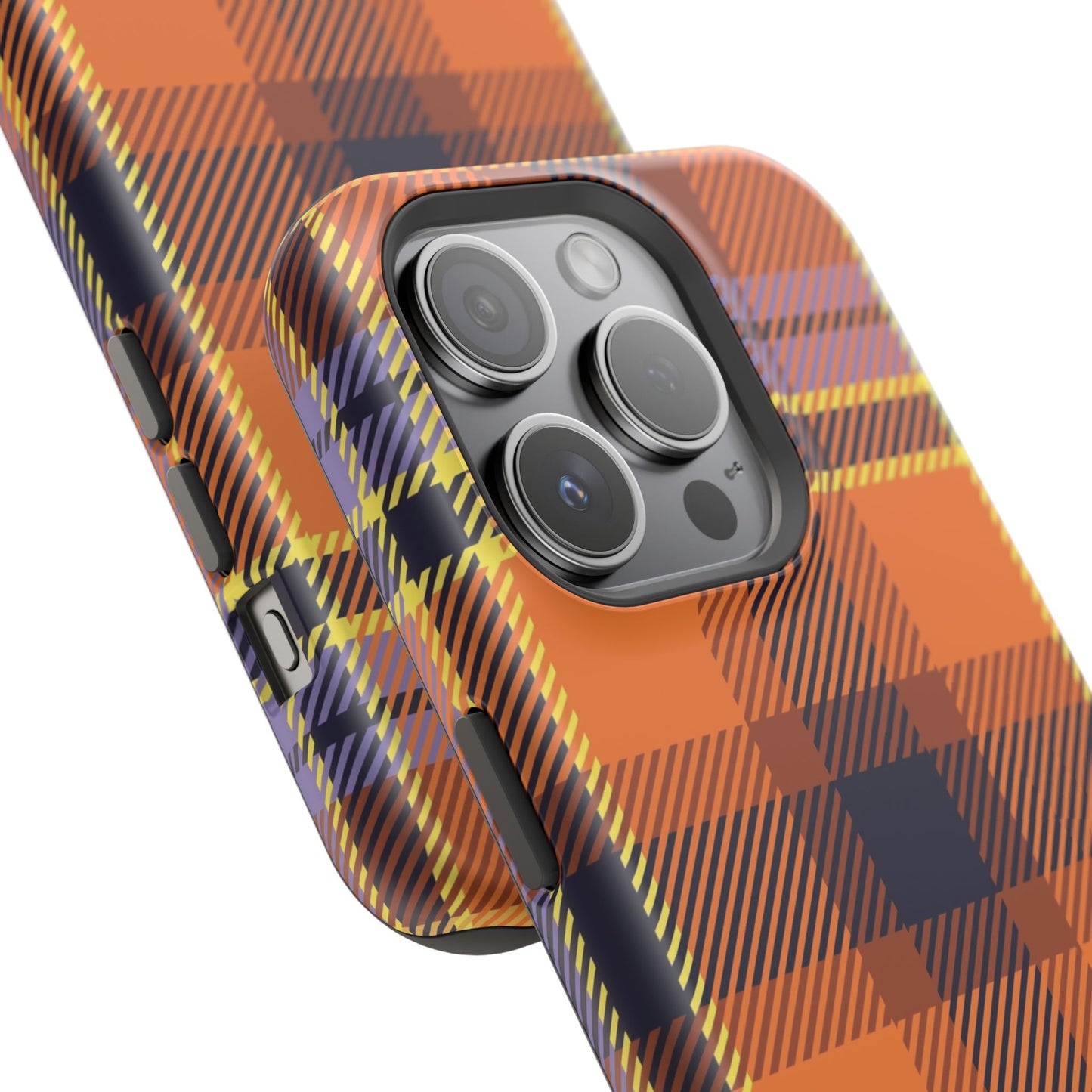 Orange Sickle Plaid  Phone Case for Apple