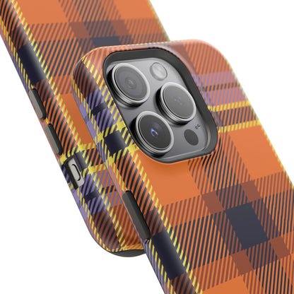 Orange Sickle Plaid  Phone Case for Apple