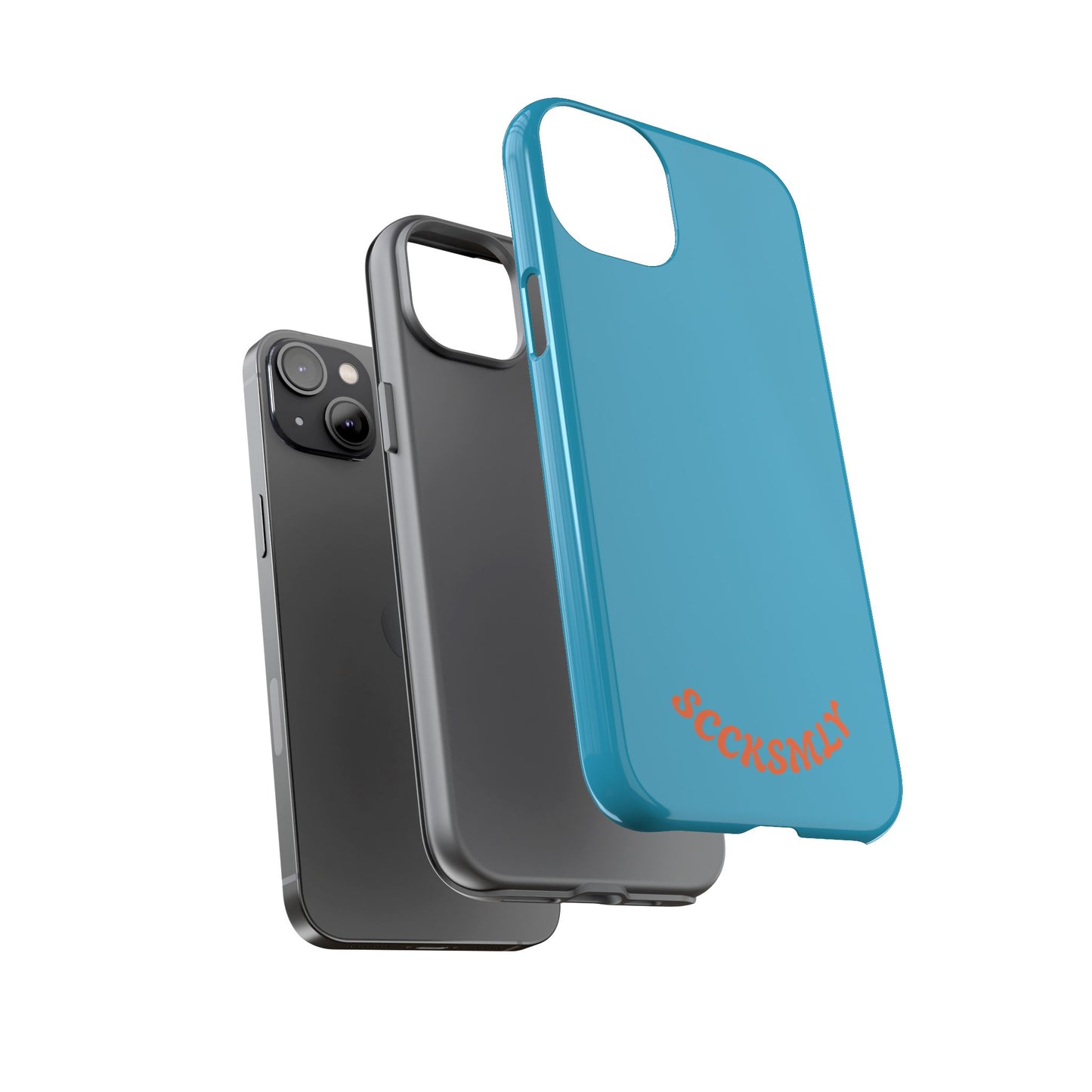SOLID Blue Spook Tough Case for Apple