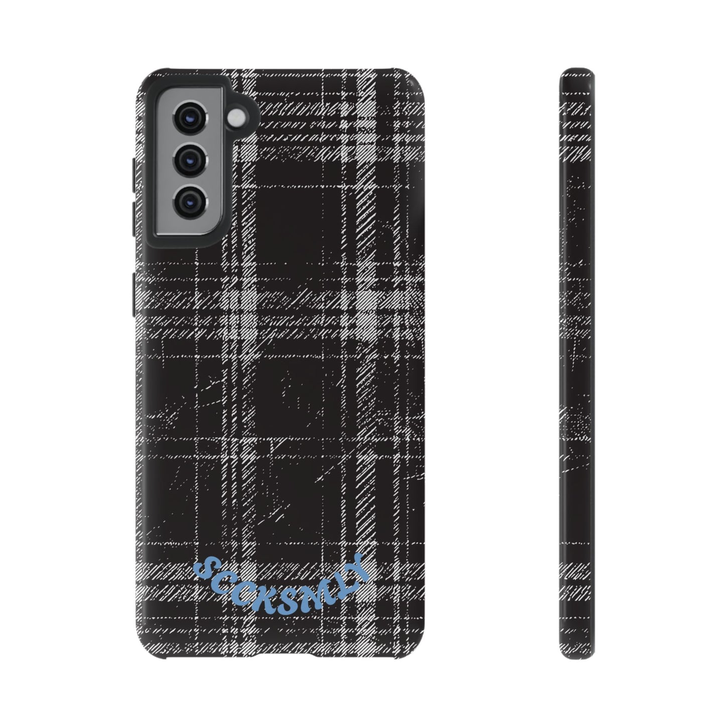 Smoky Grungy Plaid Phone Case for Samsung