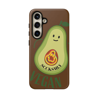 Playful Vegan Avocado Phone Case for Samsung
