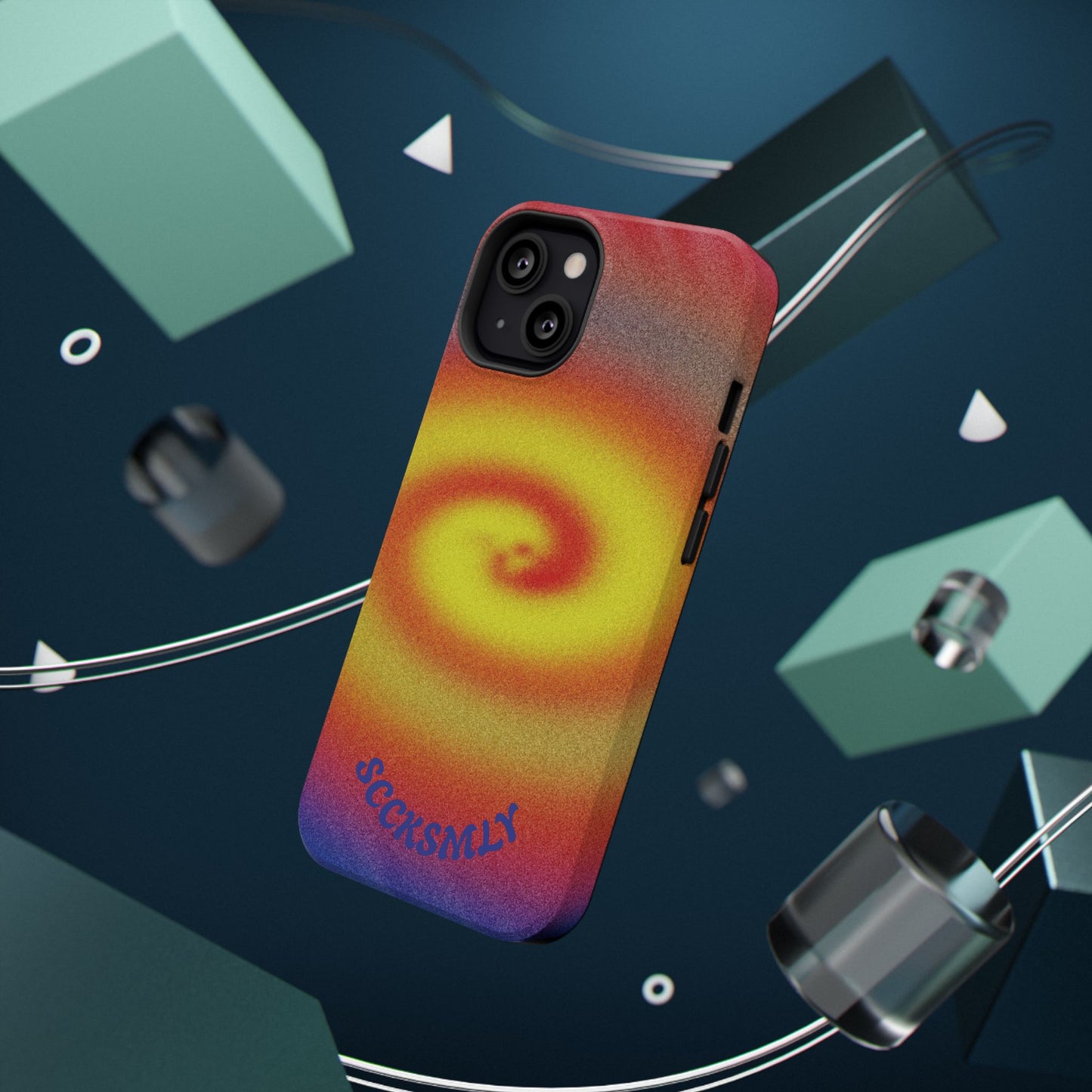 Toxic Spiral Tough Phone Case for Apple