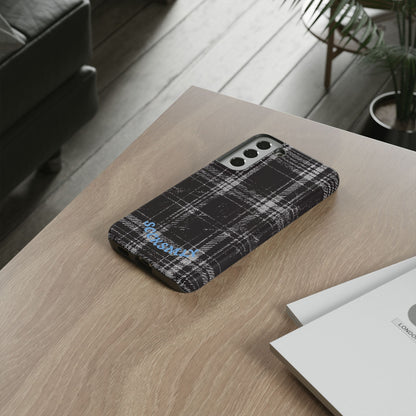 Smoky Grungy Plaid Phone Case for Samsung