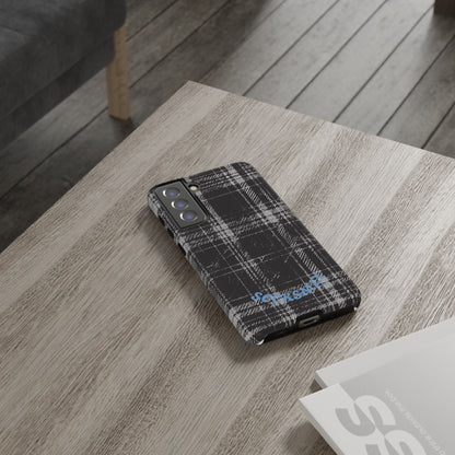 Smoky Grungy Plaid Phone Case for Samsung