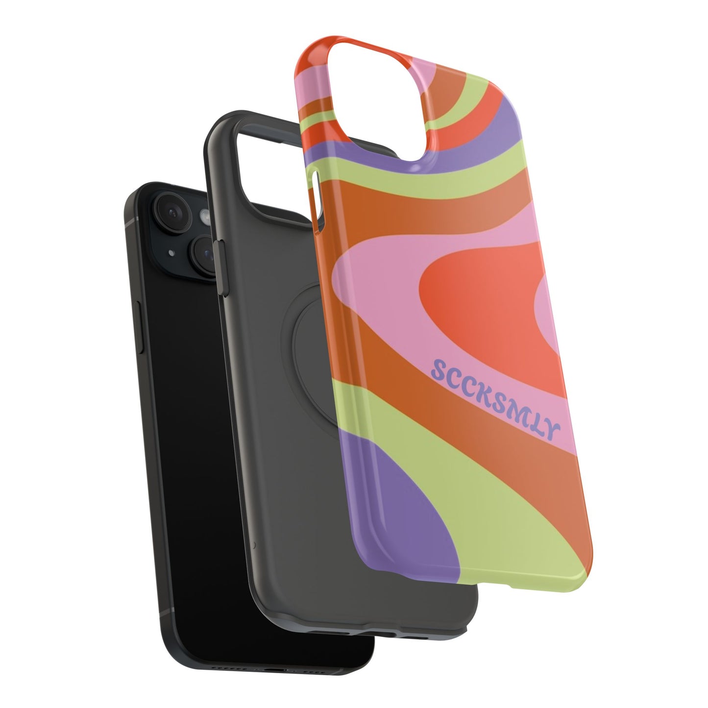 Curvy Swirl Phone Case for Apple