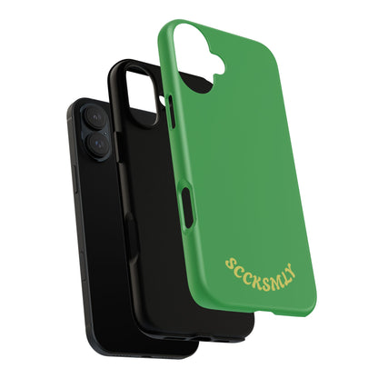 SOLID Green Grin Tough Case for Apple