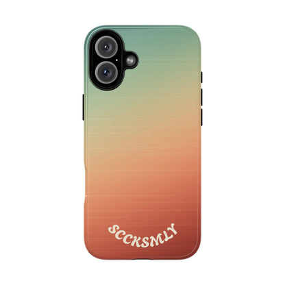 Warm Ombré Tough Phone Case for Apple