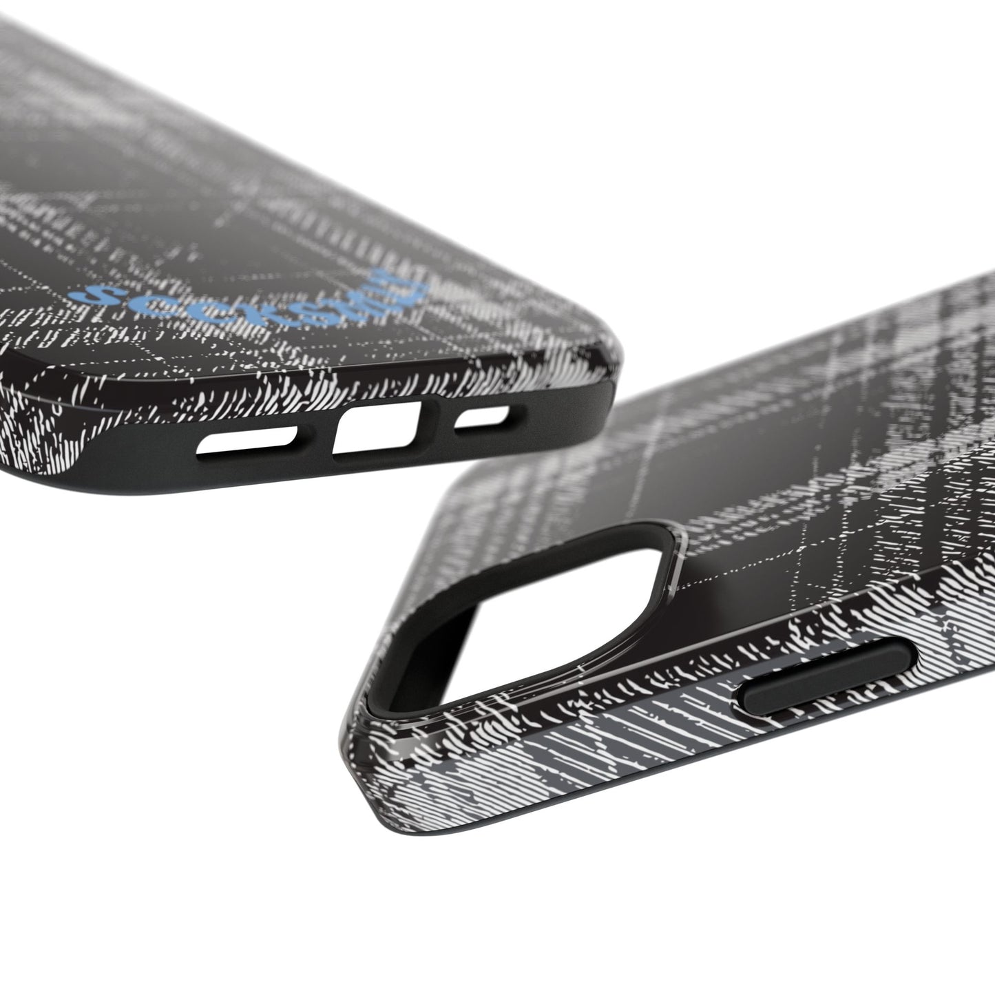 Smoky Grungy Plaid Phone Case for Apple