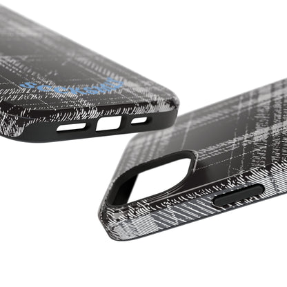 Smoky Grungy Plaid Phone Case for Apple