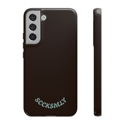 SOLID Espresso Mint Tough Phone Case for Samsung