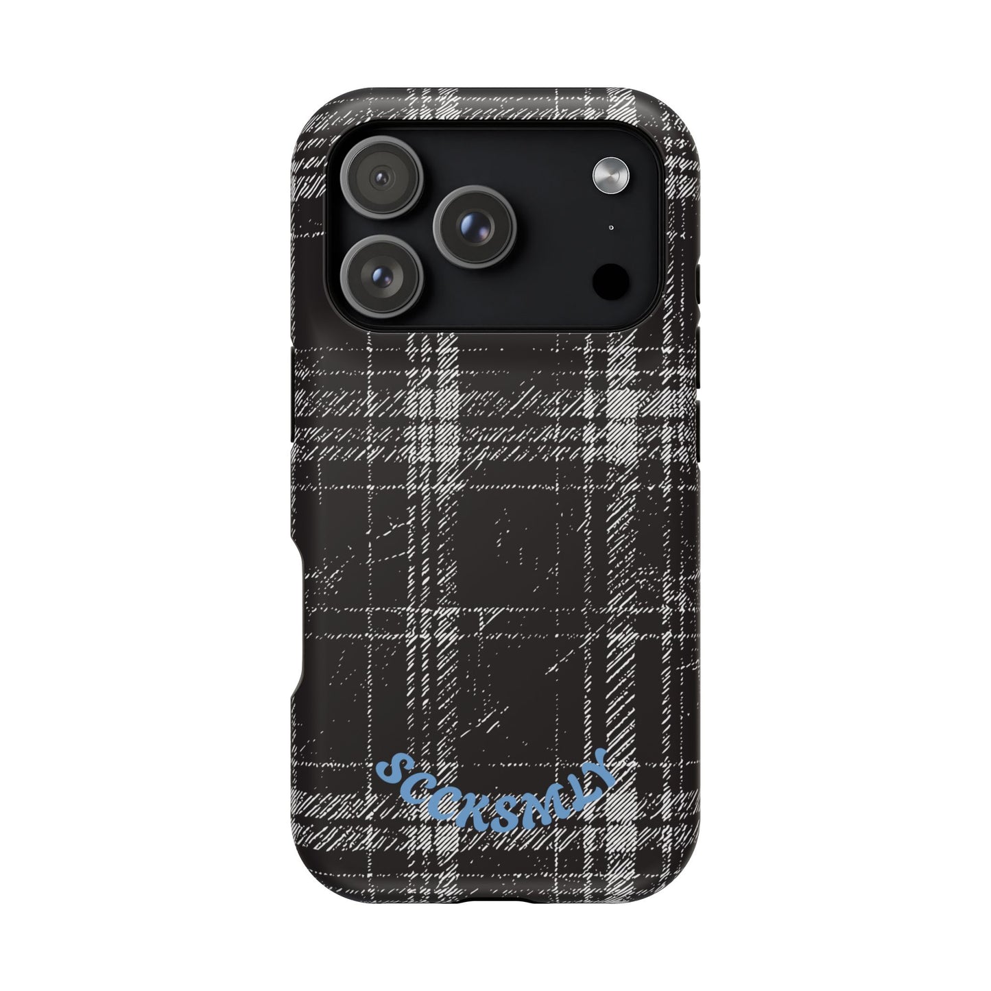 Smoky Grungy Plaid Phone Case for Apple