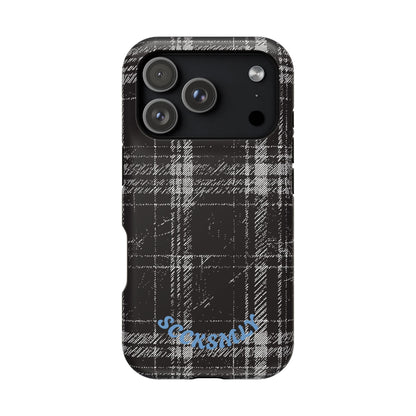 Smoky Grungy Plaid Phone Case for Apple