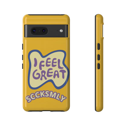 Yellow "I FEEL GREAT" Tough Phone Case for Google Pixel