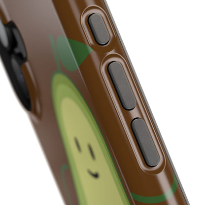 Playful Vegan Avocado Tough Phone Case Apple