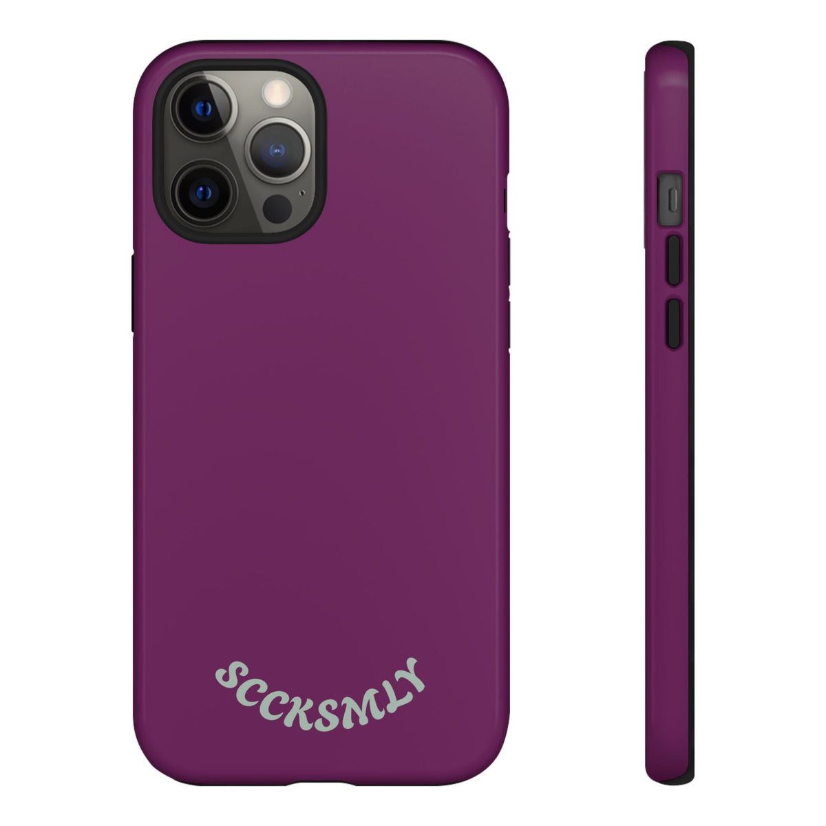 SOLID Amethyst Matte Tough Phone Case for Apple