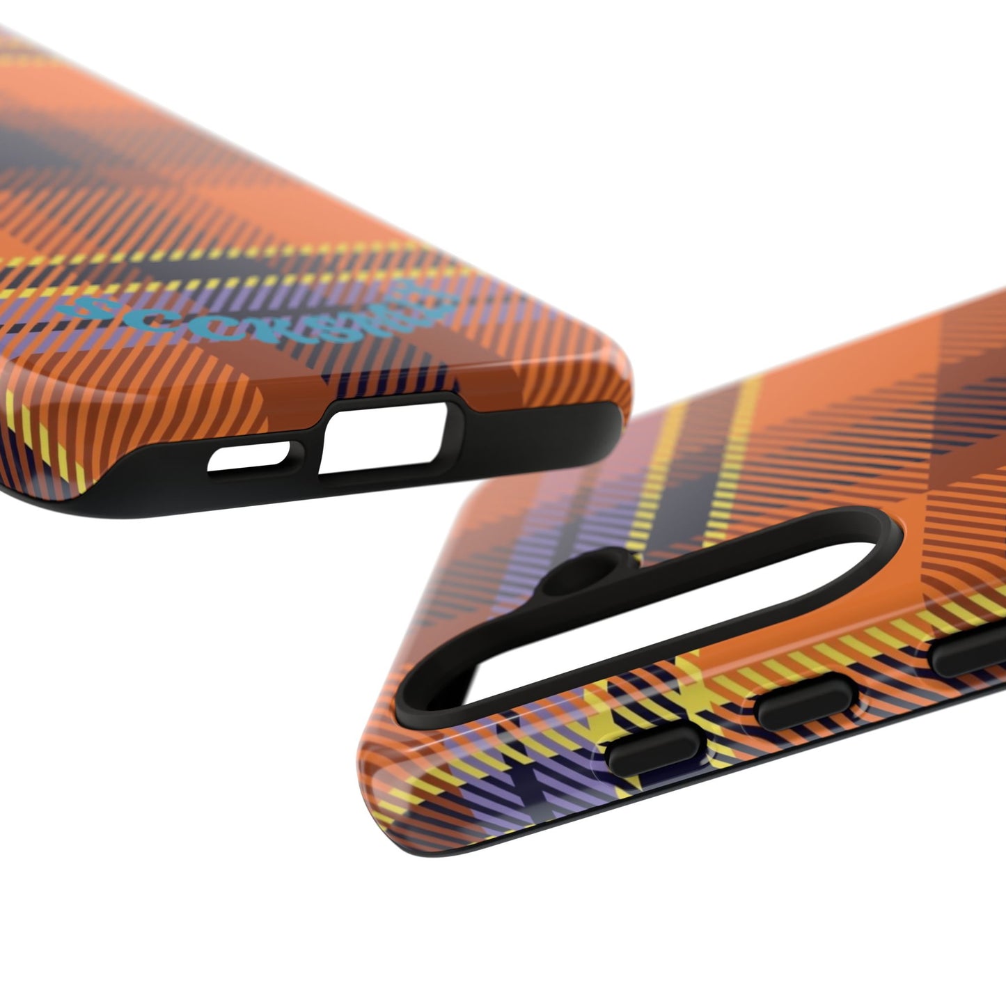 Orange Sickle Plaid Phone Case for Samsung