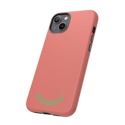 SOLID Guava Melon Wave Tough Phone Case for Apple