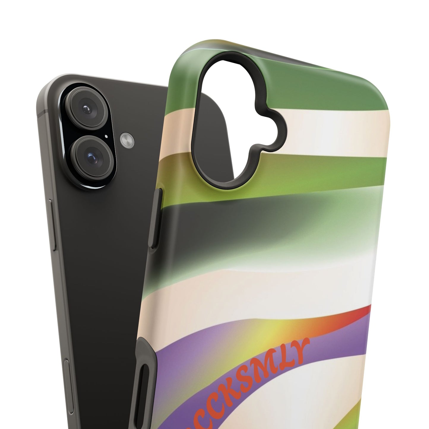 Green Waves Phone Case for Apple