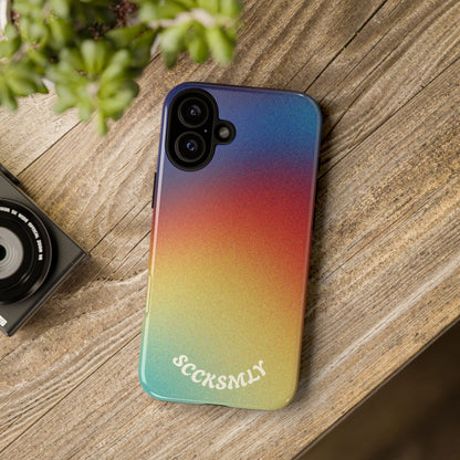 Faded Sunset Aura Tough Phone Case for Apple
