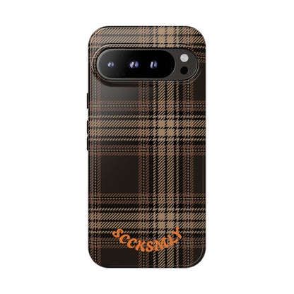 Brown Bread Plaid Tough Phone Case for Google Pixel
