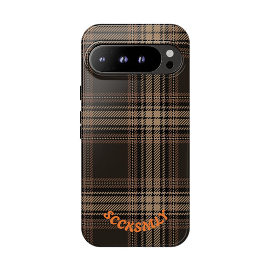 Brown Bread Plaid Tough Phone Case for Google Pixel