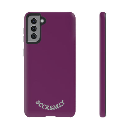 SOLID Amethyst Matte Tough Phone Case for Samsung