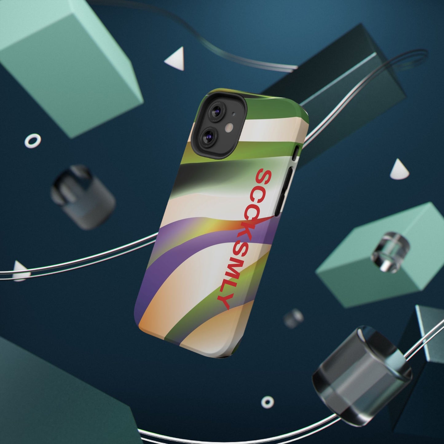 Green Waves Phone Case for "IOS or Apple"