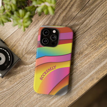 Modern Retro Rainbow Phone Case for Apple