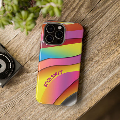 Modern Retro Rainbow Phone Case for Apple