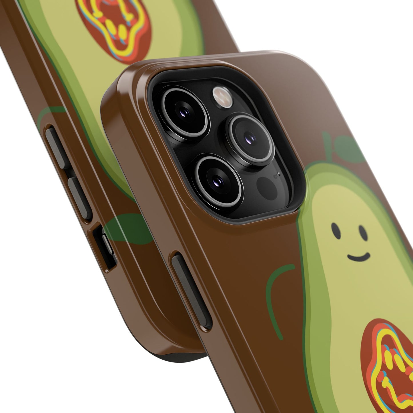 "IOS or Apple" Playful Vegan Avocado Phone Case - Tough, Durable Protection with a Fun Design
