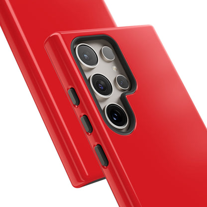 SOLID Screaming Red Tough Case for Samsung