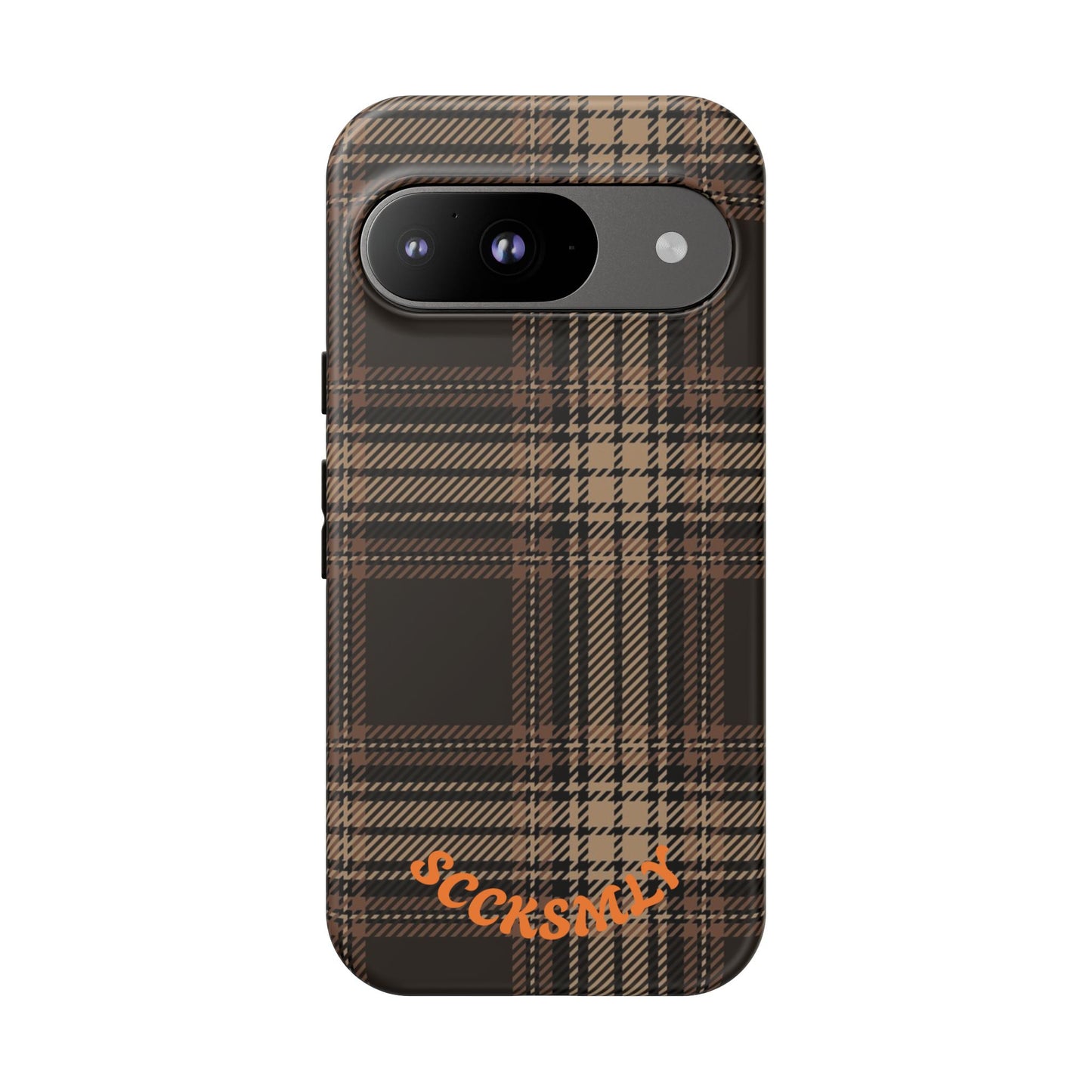 Brown Bread Plaid Tough Phone Case for Google Pixel
