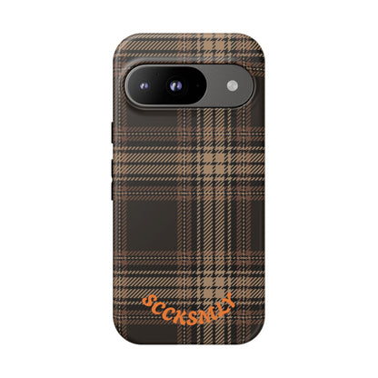 Brown Bread Plaid Tough Phone Case for Google Pixel