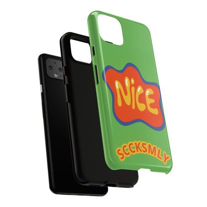 Green "NICE" Tough Phone Case for Google Pixel