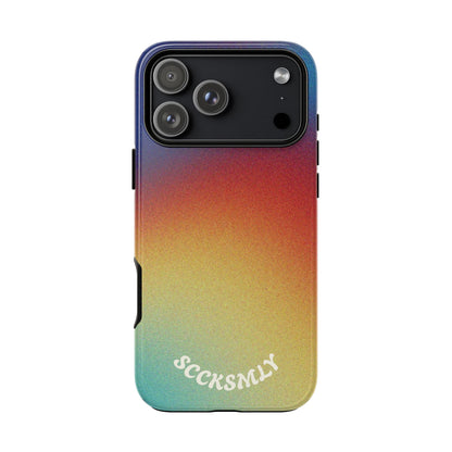 Faded Sunset Aura Tough Phone Case for Apple