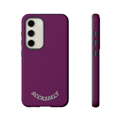 SOLID Amethyst Matte Tough Phone Case for Samsung