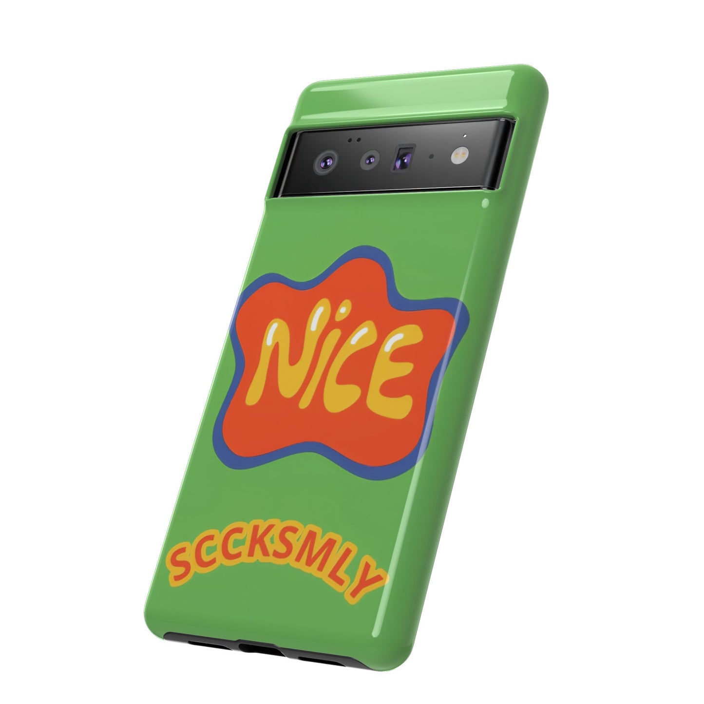 Green "NICE" Tough Phone Case for Google Pixel