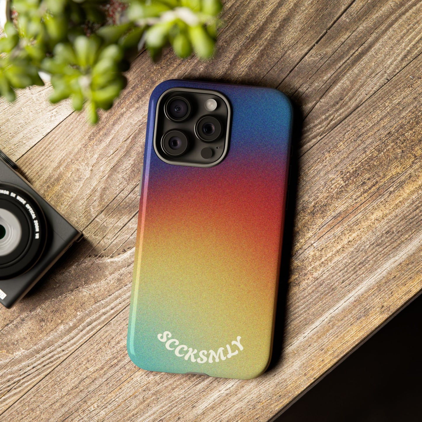 Faded Sunset Aura Tough Phone Case for Apple