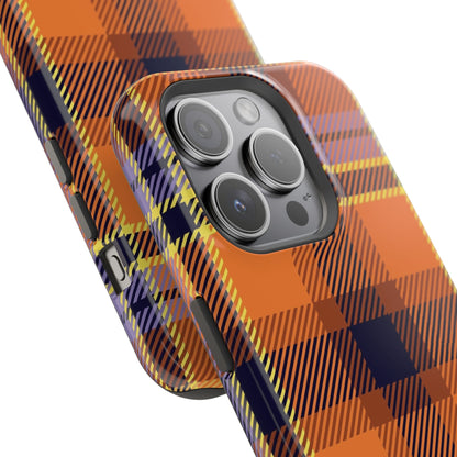 Orange Sickle Plaid  Phone Case for Apple