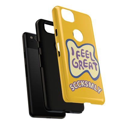 Yellow "I FEEL GREAT" Tough Phone Case for Google Pixel